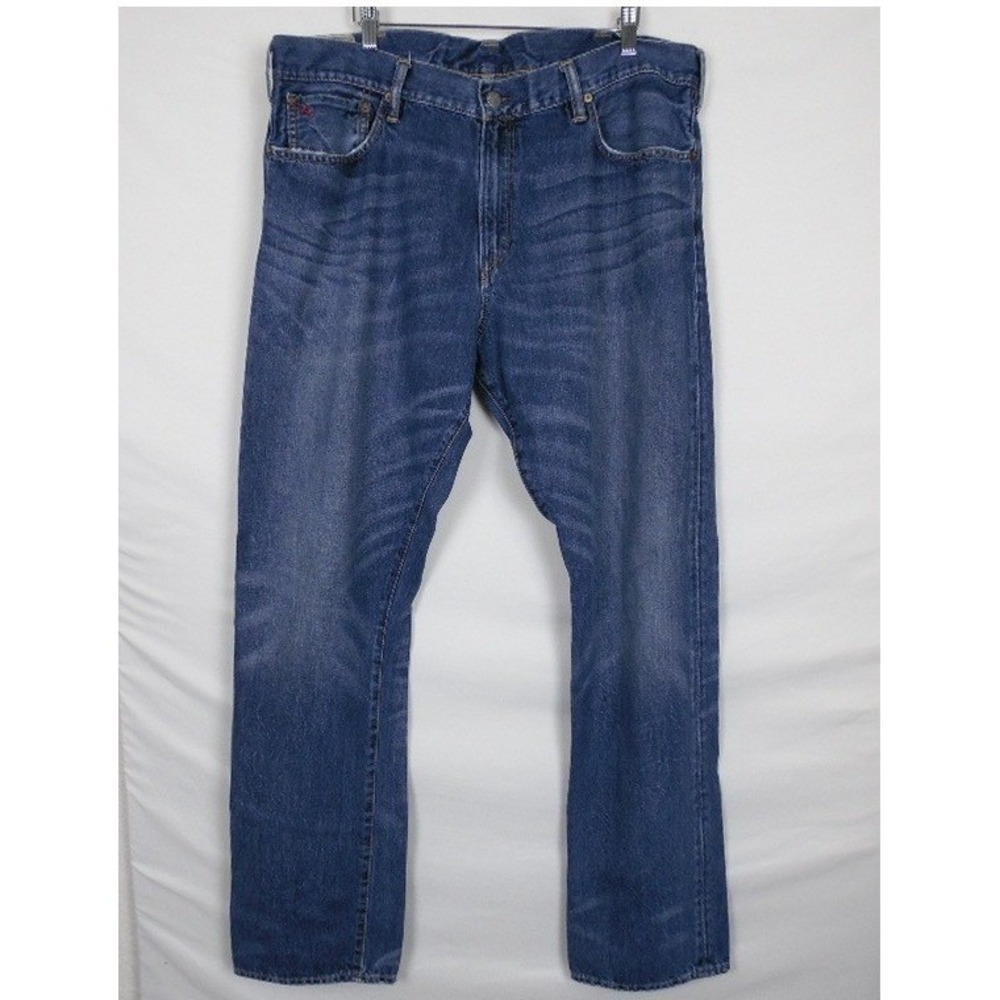 Polo‎ Ralph Lauren Mens Authentic Dungarees Straight Leg Blue Jeans 38x34
